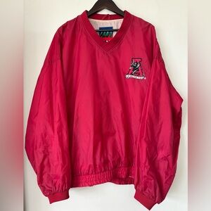 Vintage Alabama Crimson Tide Windbreaker Nylon Pullover Fans Gear 90s Size XL